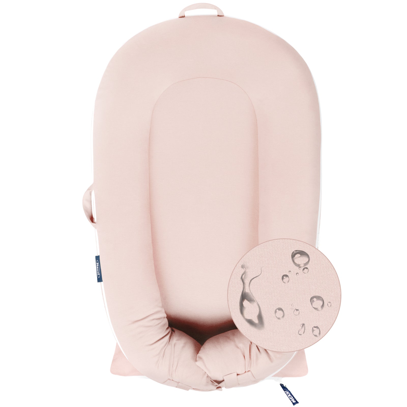 Organic Cotton Cover for Dockatot Lounger, Waterproof (Blush Pink) Main image