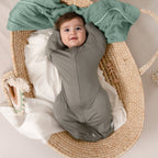 Bamboo Swaddle Bag in Dark Grey+Oat, 0.5 TOG