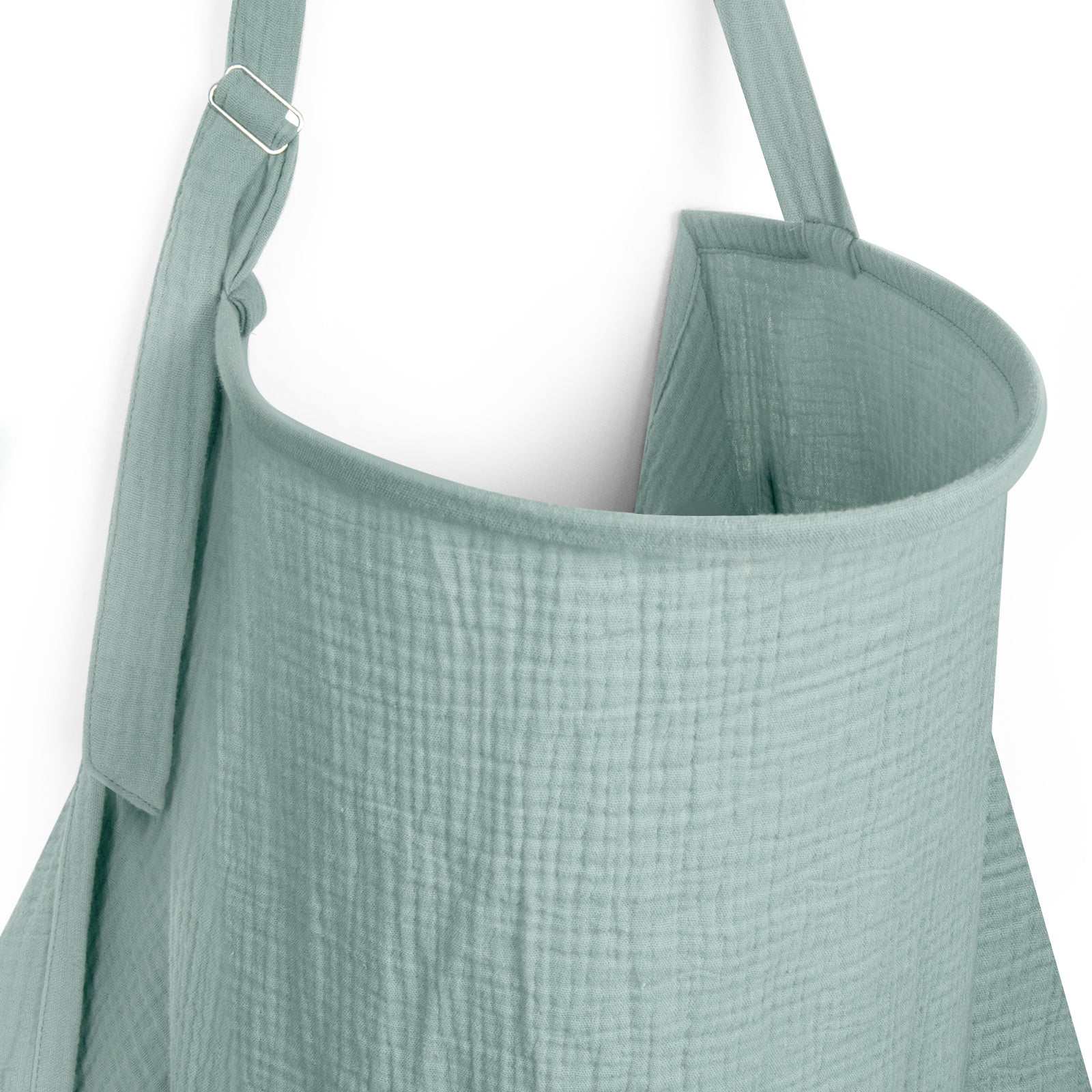 Muslin Nursing Cover in Mint Green Secondary image