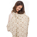 Muslin Nursing Cover in Tan