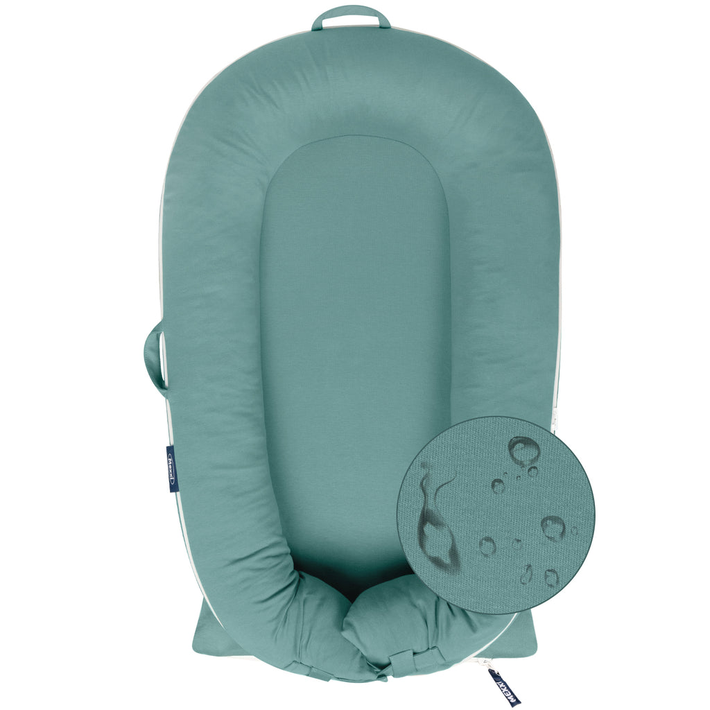 Organic Cotton Cover for Dockatot Lounger, Waterproof (Teal)