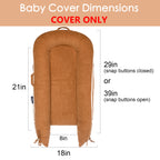 Corduroy Cover for Dockatot lounger (Brown)