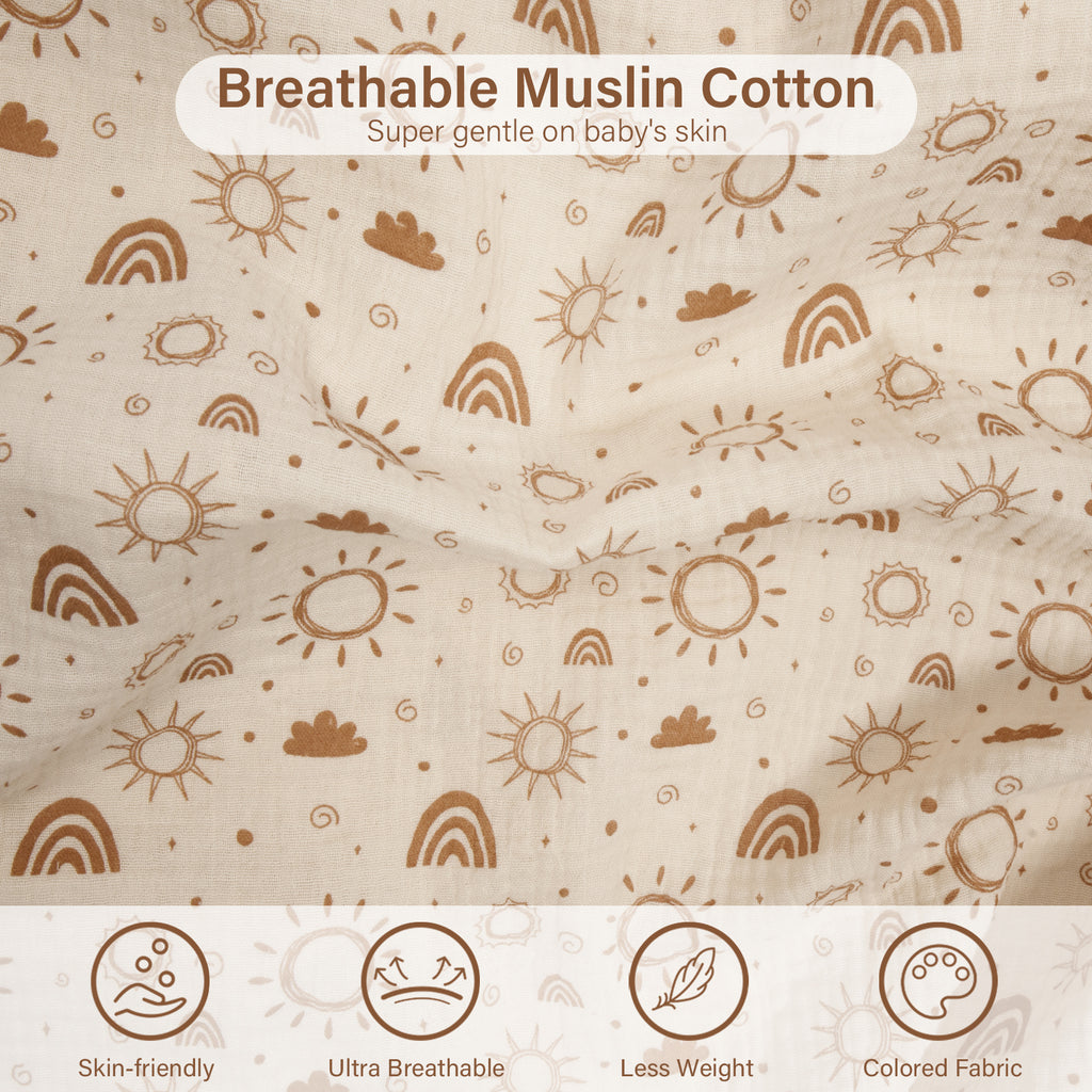 Muslin Nursing Cover in Tan