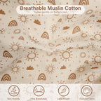 Muslin Nursing Cover in Tan