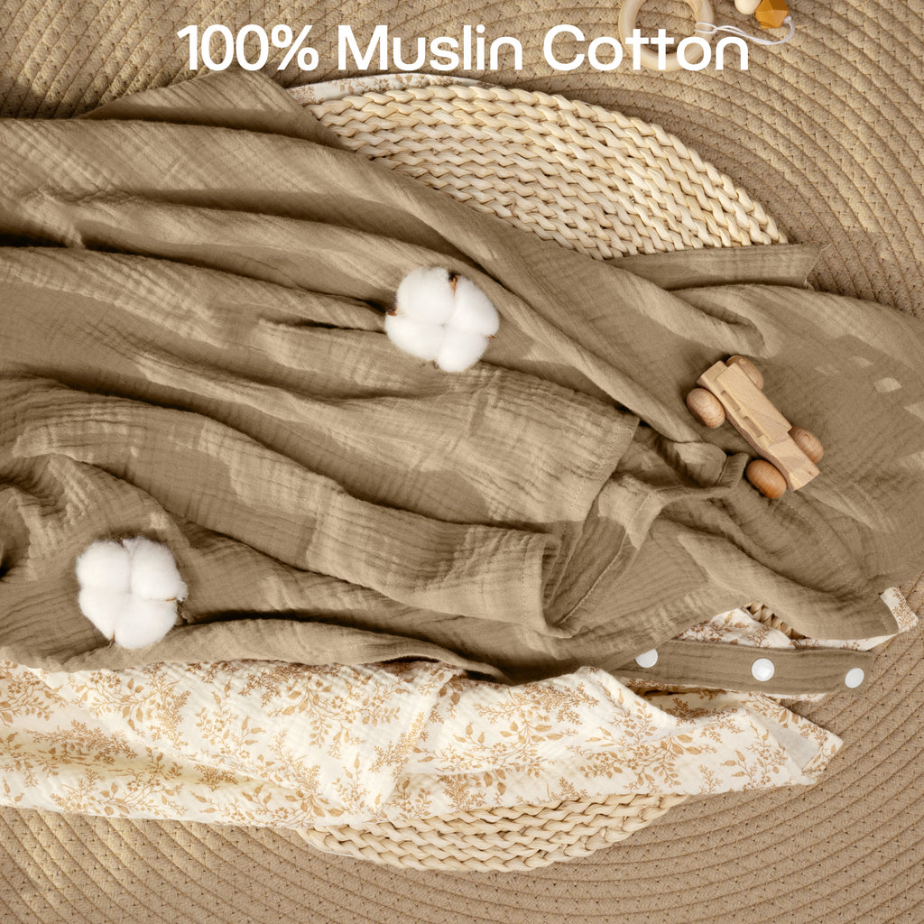 Muslin Nursing Cover in Coffee