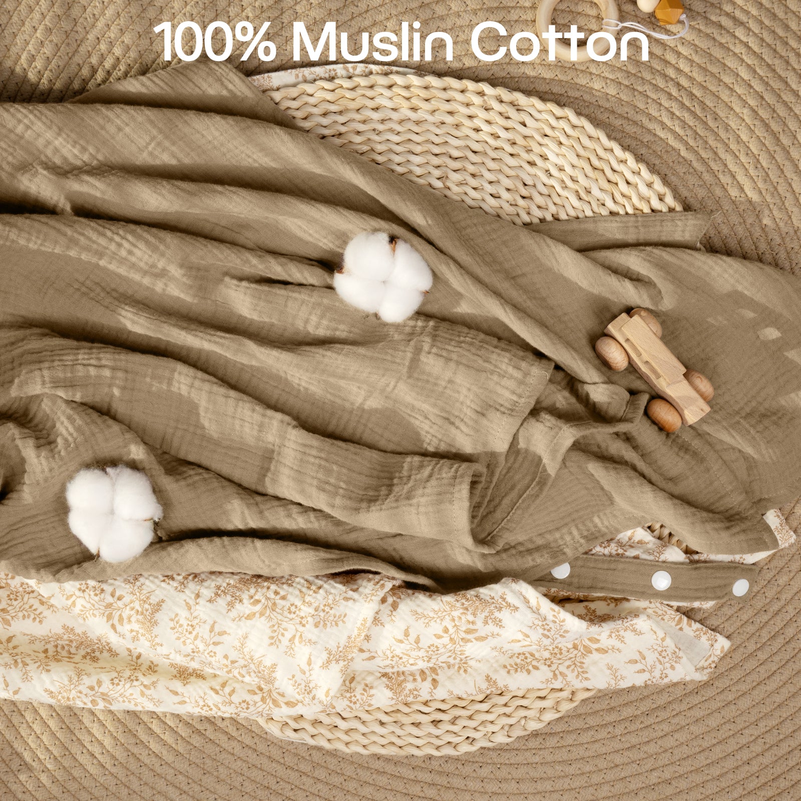 Muslin Nursing Cover in Coffee