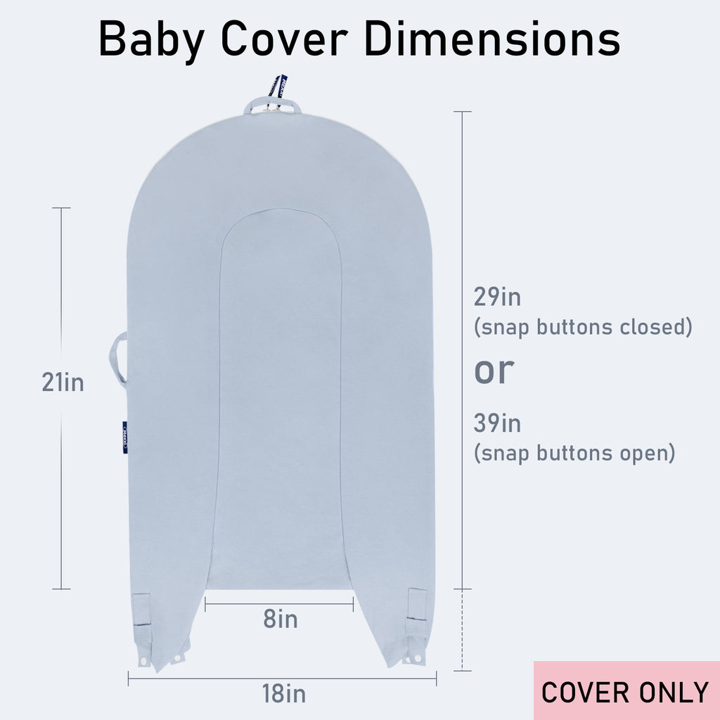 Organic Cotton Cover for Dockatot Lounger, Waterproof (Alice Blue)