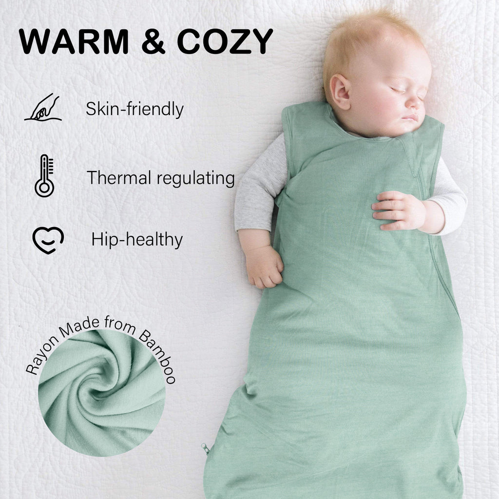 Bamboo Sleep Sack in Sage Green 1.0 TOG