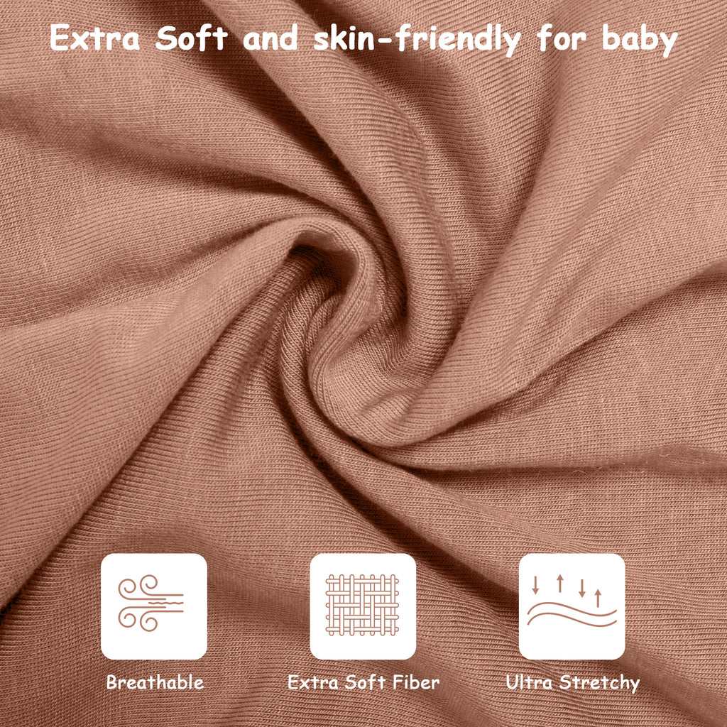 Bamboo Swaddle Bag in Chocolate Brown+Sienna, 0.5 TOG