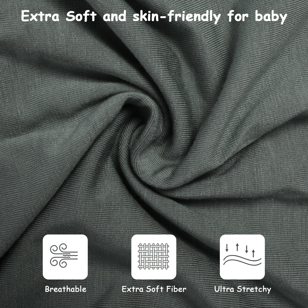 Bamboo Swaddle Bag in Graphite Grey+Hunter Green, 0.5 TOG