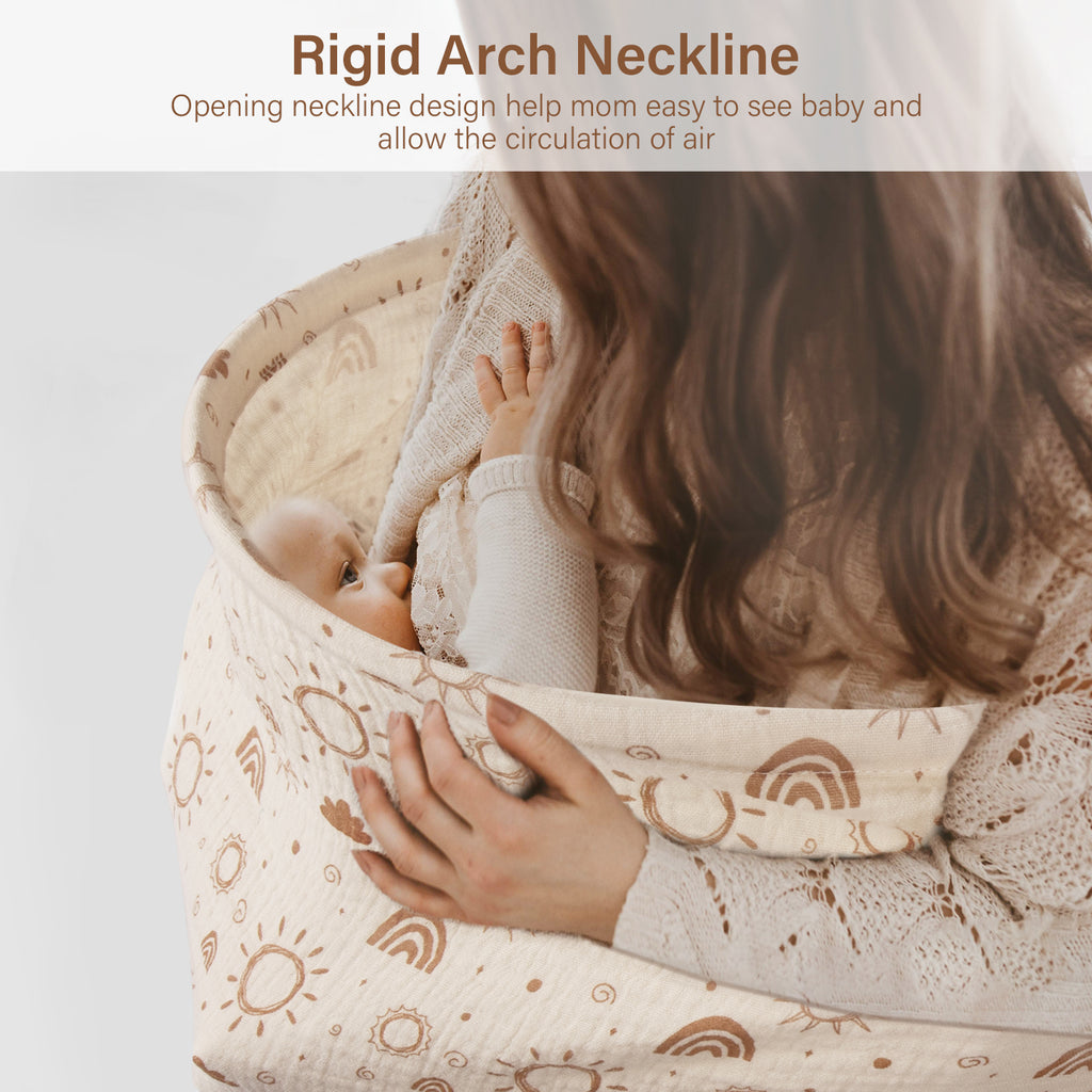 Muslin Nursing Cover in Tan
