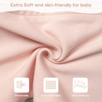 Organic Cotton Swaddle Bag (Pack of 2) in Mint+Blush, 0.5 TOG