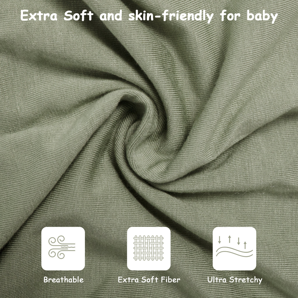 Bamboo Swaddle Bag in Dark Khaki+Tan, 0.5 TOG