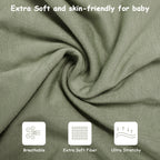 Bamboo Swaddle Bag in Dark Khaki+Tan, 0.5 TOG