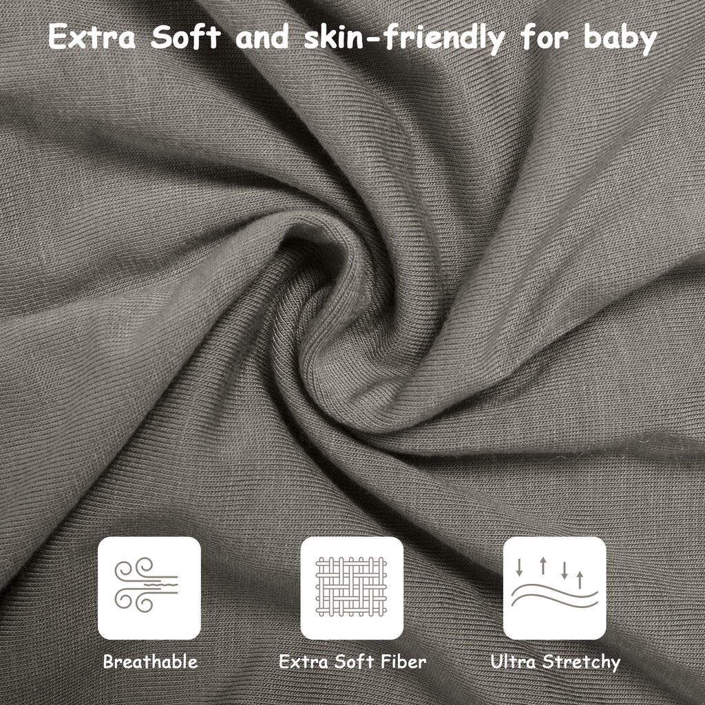 Bamboo Swaddle Bag in Dark Grey+Oat, 0.5 TOG