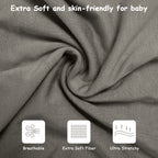 Bamboo Swaddle Bag in Dark Grey+Oat, 0.5 TOG