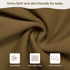 Organic Cotton Swaddle Bag (Pack of 2) in Sepia Brown+Almond, 0.5 TOG