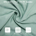 Bamboo Swaddle Bag in Sage Green+Beige, 0.5 TOG