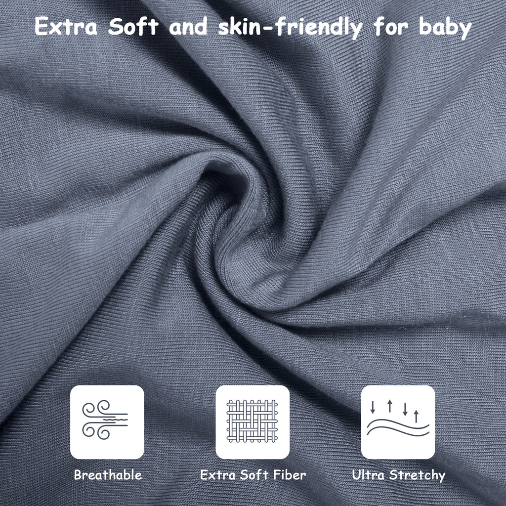 Bamboo Swaddle Bag in Pigeon Blue+Baby Blue, 0.5 TOG