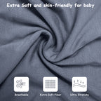 Bamboo Swaddle Bag in Pigeon Blue+Baby Blue, 0.5 TOG