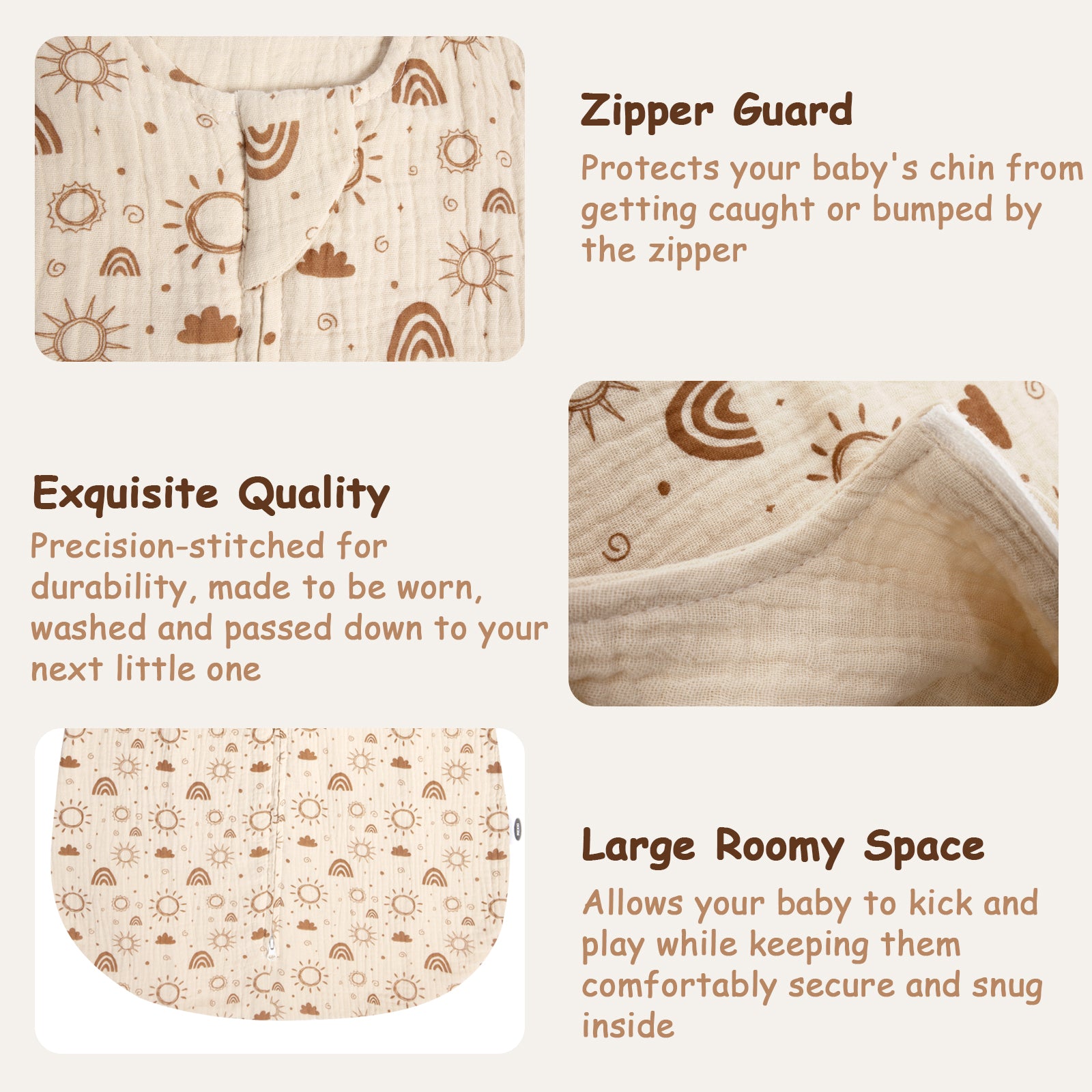 Muslin Sleep Sack 1.0 TOG (2 Pack)