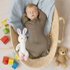 Bamboo Swaddle Bag in Chocolate Brown+Sienna, 0.5 TOG