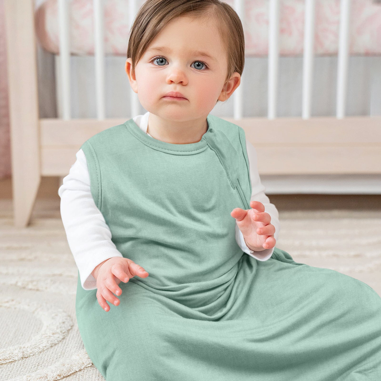Bamboo Sleep Sack in Sage Green 1.0 TOG