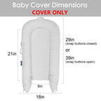 Corduroy Cover for Dockatot lounger (Grey)