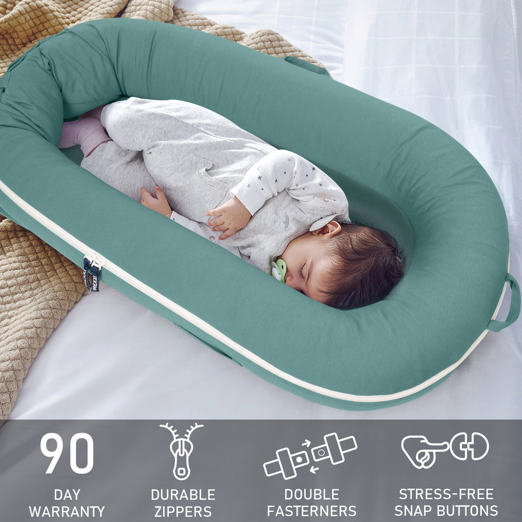 Organic Cotton Cover for Dockatot Lounger, Waterproof (Teal)