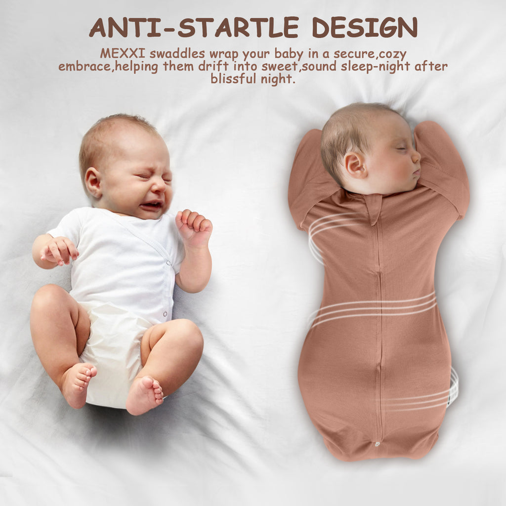 Bamboo Swaddle Bag in Chocolate Brown+Sienna, 0.5 TOG