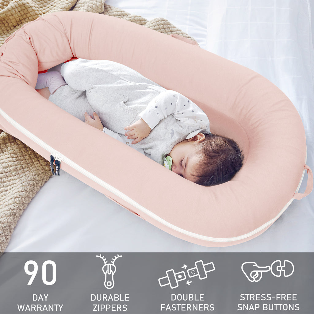 Organic Cotton Cover for Dockatot Lounger ( Blush Pink)