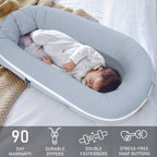 Organic Cotton Cover for Dockatot Lounger, Waterproof (Alice Blue)