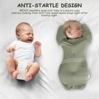 Bamboo Swaddle Bag in Dark Khaki+Tan, 0.5 TOG