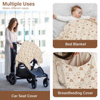 Muslin Nursing Cover in Tan
