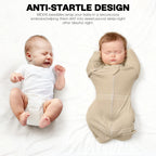 Organic Cotton Swaddle Bag (Pack of 2) in Sepia Brown+Almond, 0.5 TOG