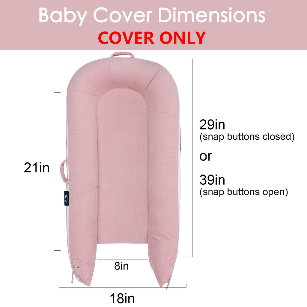 Corduroy Cover for Dockatot lounger (Flamingo)