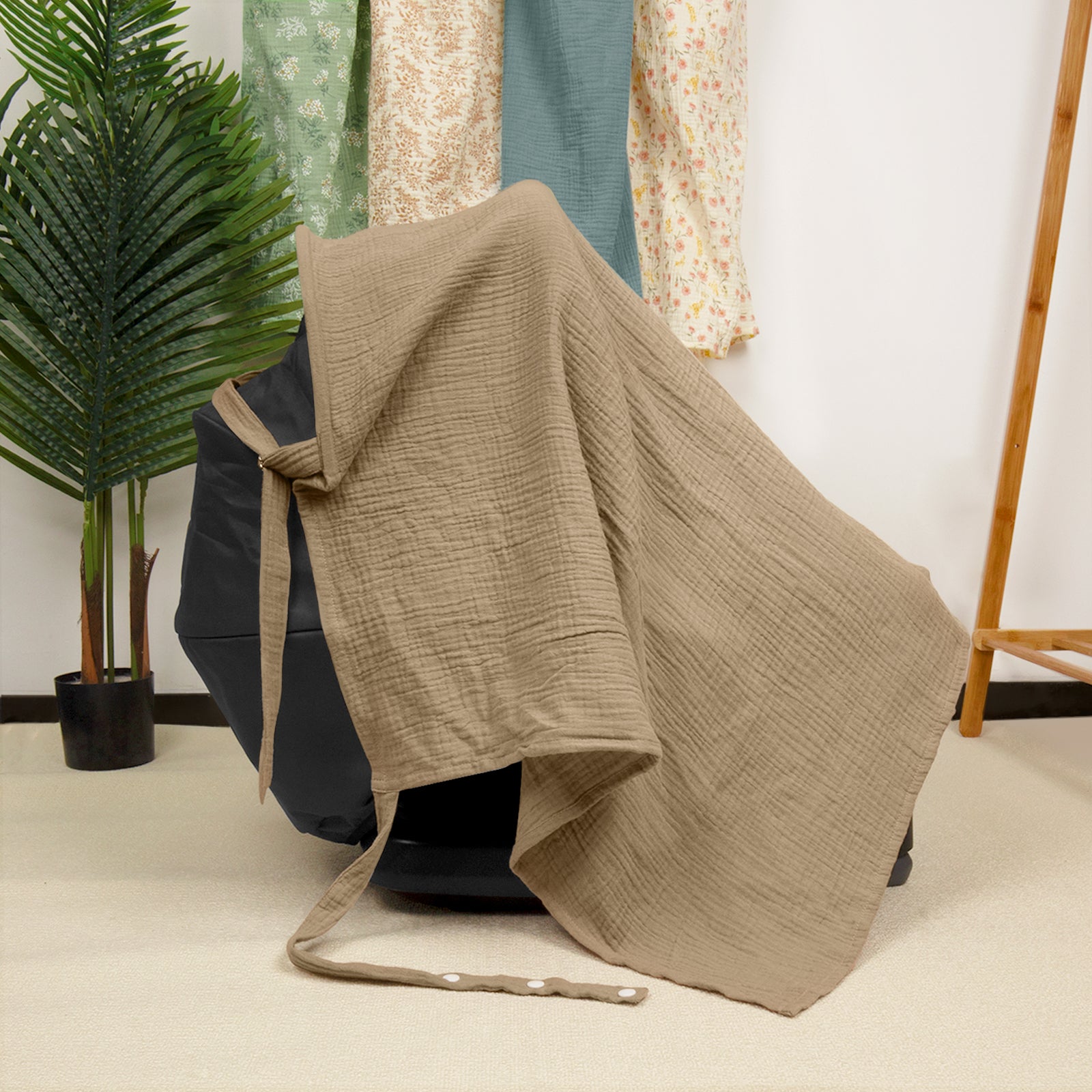 Muslin Nursing Cover in Coffee