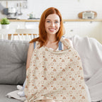 Muslin Nursing Cover in Tan
