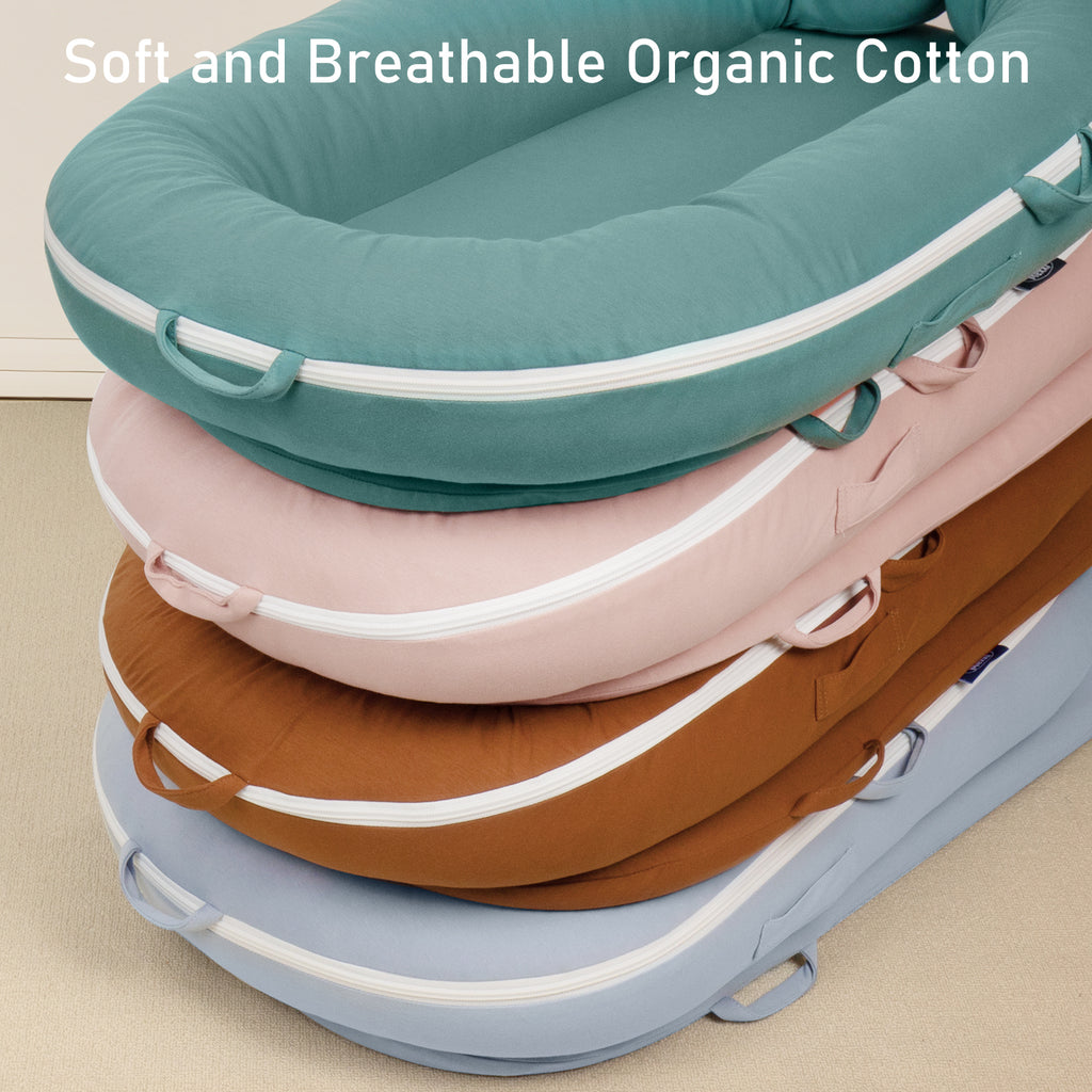 Organic Cotton Cover for Dockatot Lounger, Waterproof (Teal)
