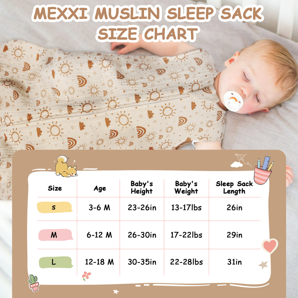 Muslin Sleep Sack 1.0 TOG (2 Pack)