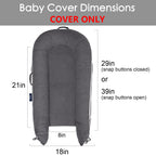 Corduroy Cover for Dockatot lounger (Charcoal)