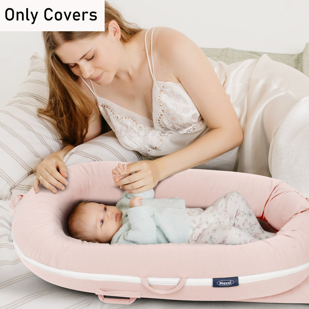 Organic Cotton Cover for Dockatot Lounger, Waterproof (Blush Pink)