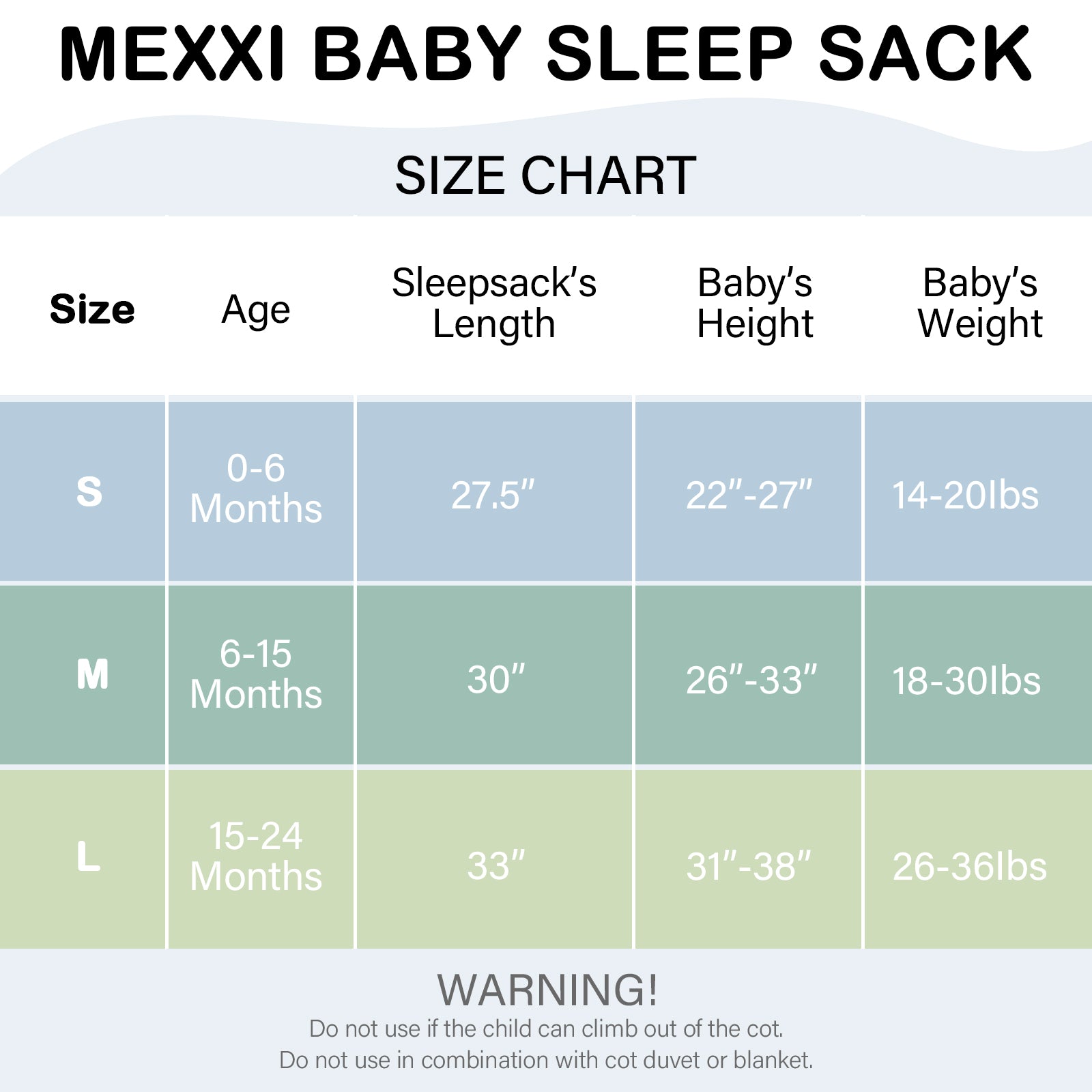 Bamboo Sleep sack in Pistachio Green 1.0 TOG