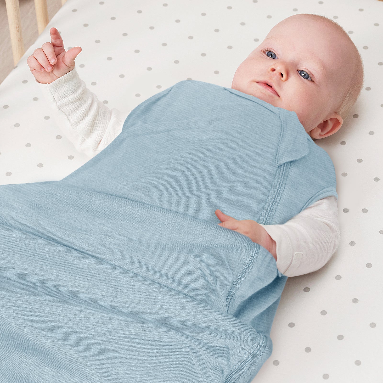 Bamboo Sleep Sack in Alice Blue 1.0 TOG