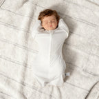 Organic Cotton Swaddle Bag (Pack of 2) in Lavender+White, 0.5 TOG