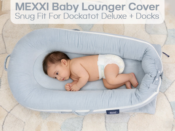 Corduroy Cover for Dockatot lounger (Alice Blue)