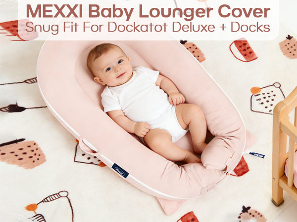 Organic Cotton Cover for Dockatot Lounger ( Blush Pink)
