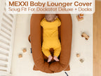 Organic Cotton Cover for Dockatot Lounger, Waterproof (Brown)