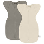 Bamboo Swaddle Bag in Graphite Grey+Hunter Green, 0.5 TOG