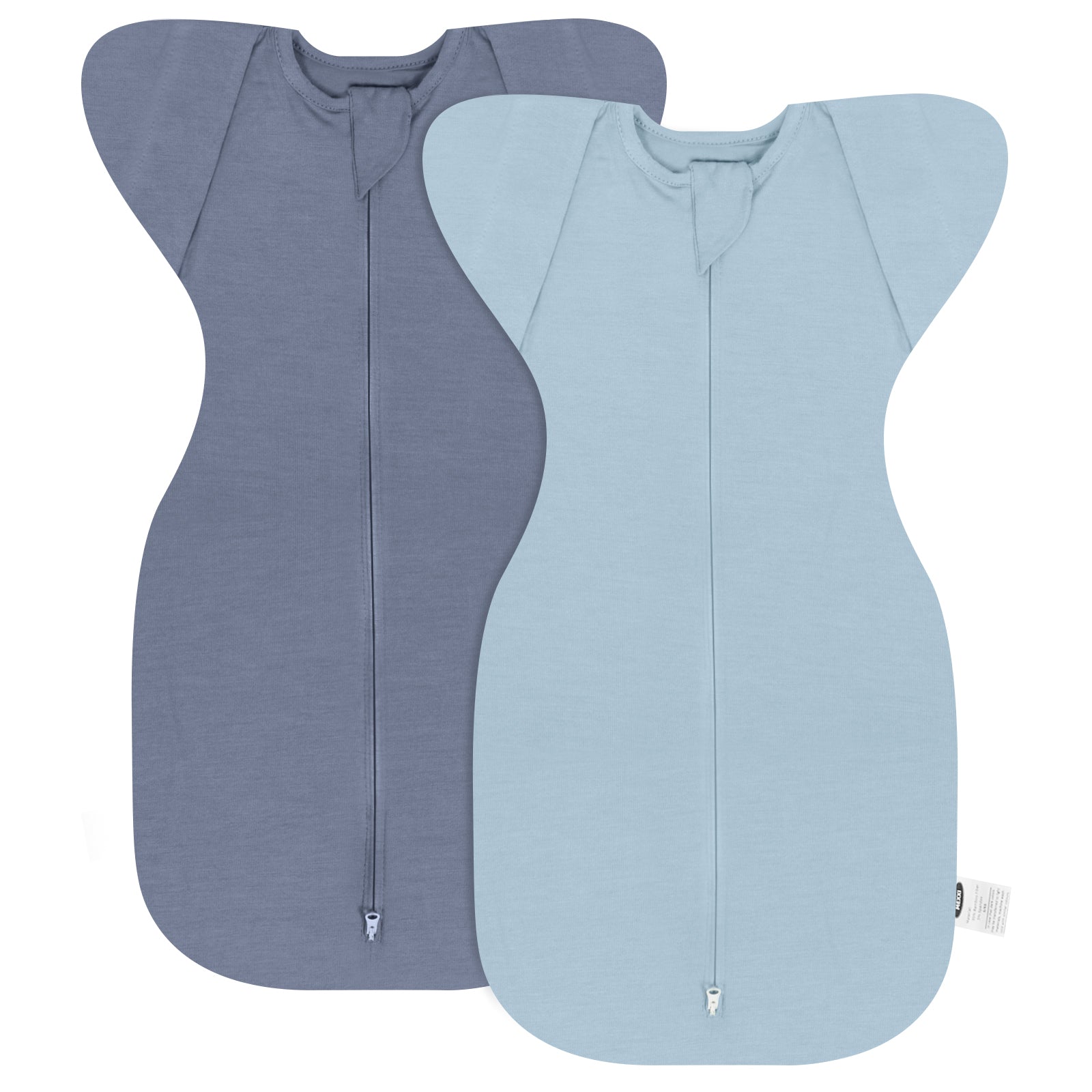 Bamboo Swaddle Bag in Pigeon Blue+Baby Blue, 0.5 TOG Main image
